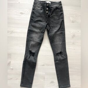 Black Vervet mid rise skinny jeans
